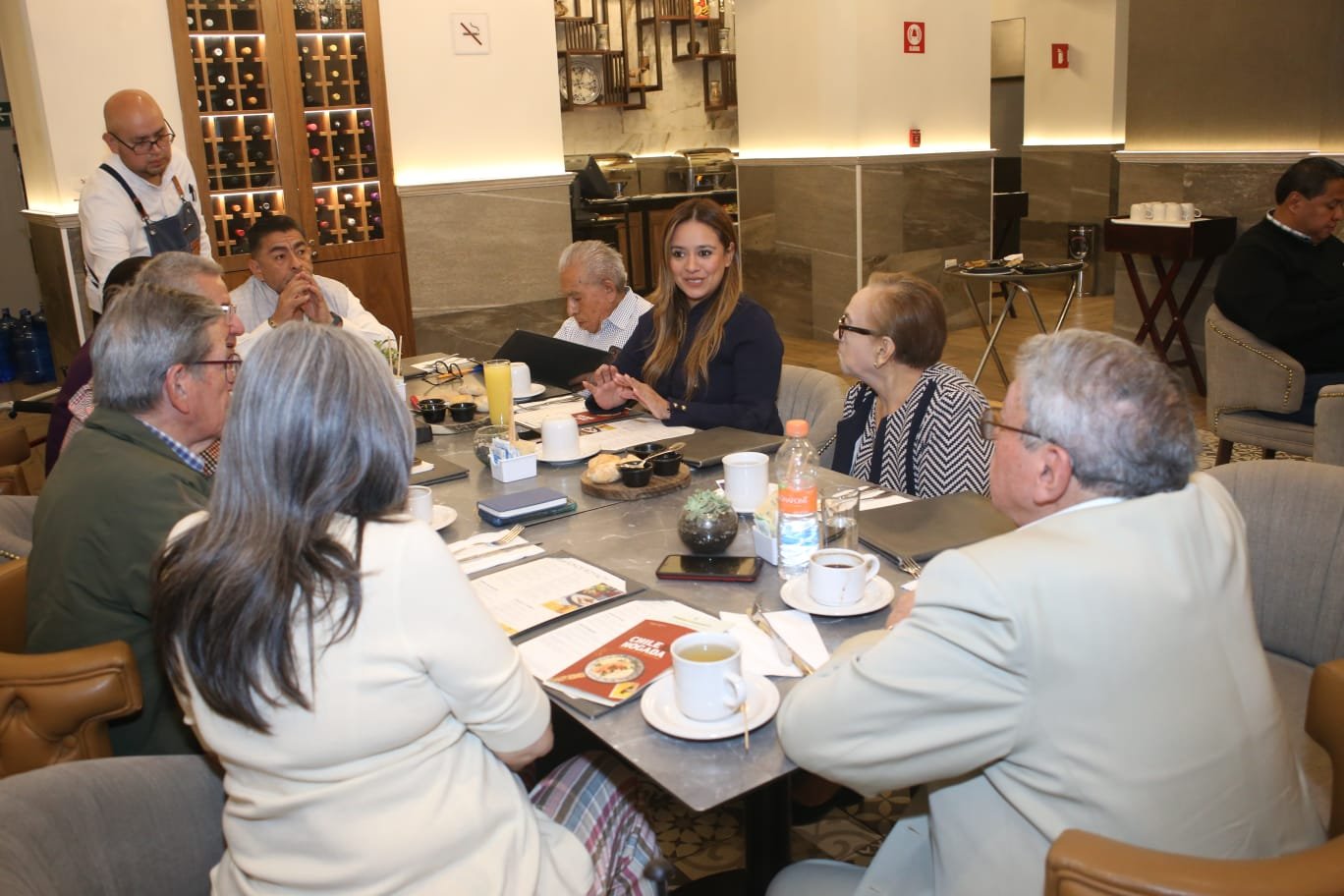 Xitlalic Ceja García durante La Mesa G XX-XXI